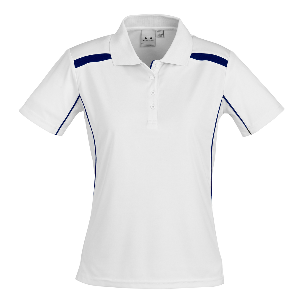 Womens United Polo, Colour: White/Navy